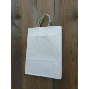 Torba papierowa ecrue 24x32x10 cm uchwyt papierowy skręcany