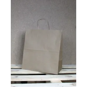 Torba papierowa eko 30,5x34x17 cm uchwyt papierowy skręcany